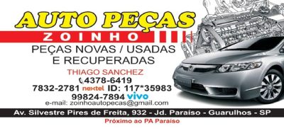 Auto Peças Zoinho – Auto Peças E Desmanche – Em Guarulhos