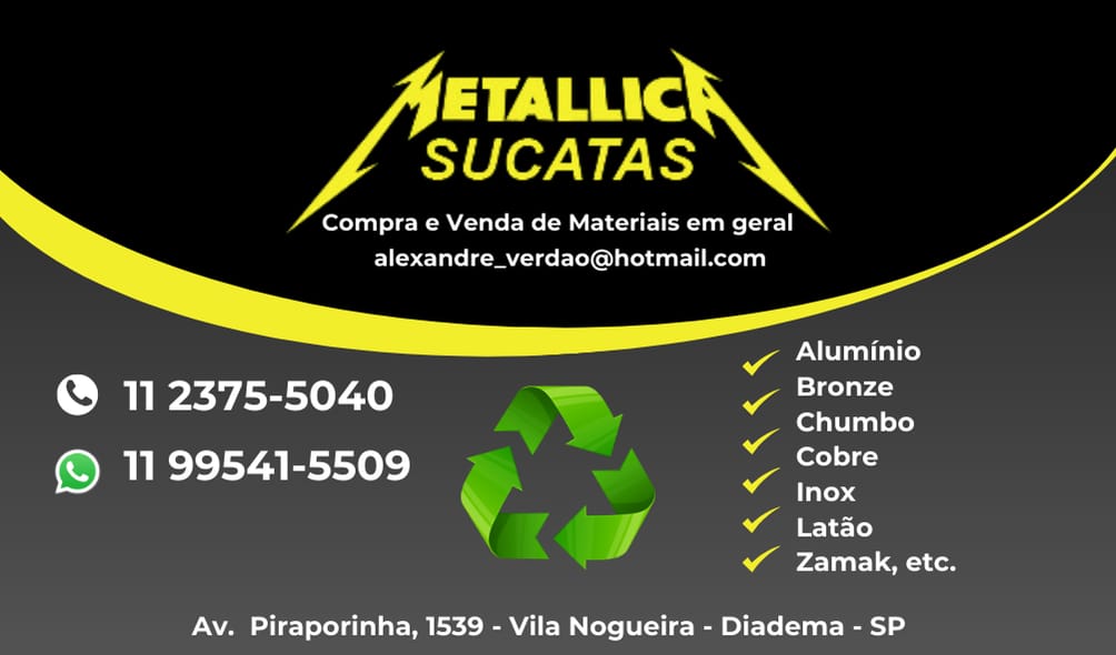Sucatas em Diadema Piraporinha – Metallica Sucatas