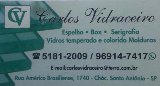 Vidraçaria na Zona Sul – Carlos Vidraçaria