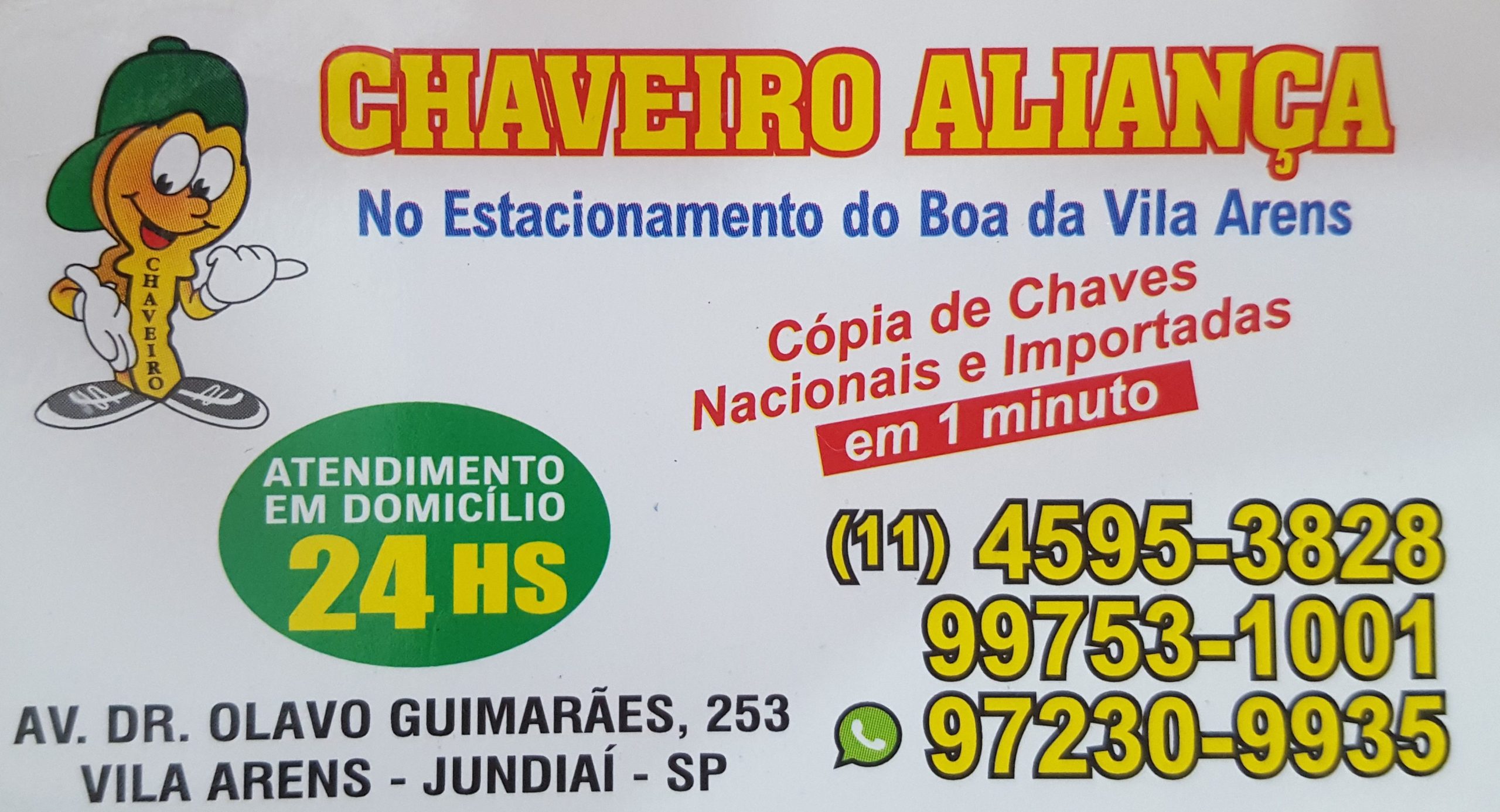Chaveiro Aliança – Chaveiro em Jundiai