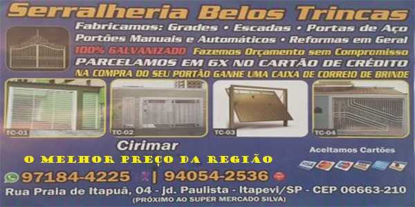 Serralheria Belos Trincas em Itapevi