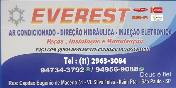 Everest Ar Condicionado e Direção Hidráulica na Vila Silva Teles