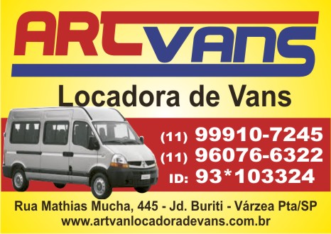 Locadora de Vans em Várzea Paulista – Art Vans Locadora