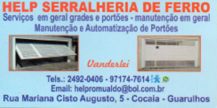 Help Serralheria de Ferro em Guarulhos – Manutenção de Portões em Guarulhos