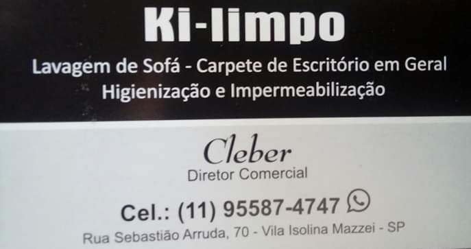 Ki limpo – Limpeza de Estofados