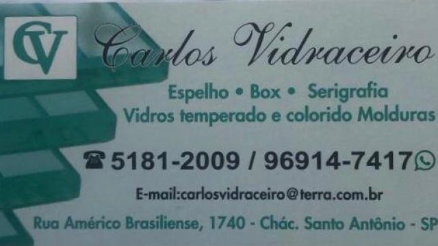 Vidraçaria na Zona Sul – Carlos Vidraçaria