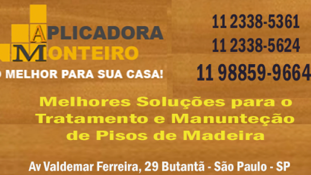 Aplicadora Monteiro – Pisos de Madeira em Butantã