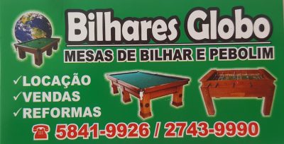 Bilhares Globo – Bilhar em Taboão da Serra