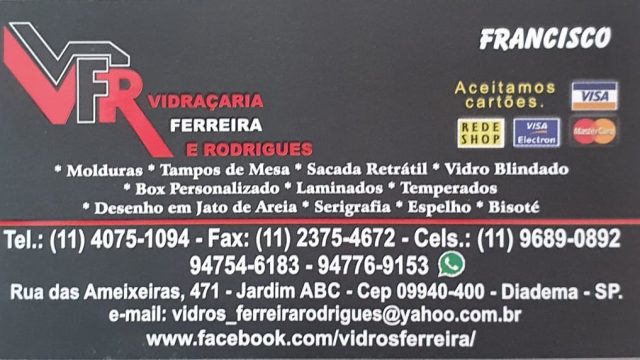 VFR Vidraçaria em Diadema