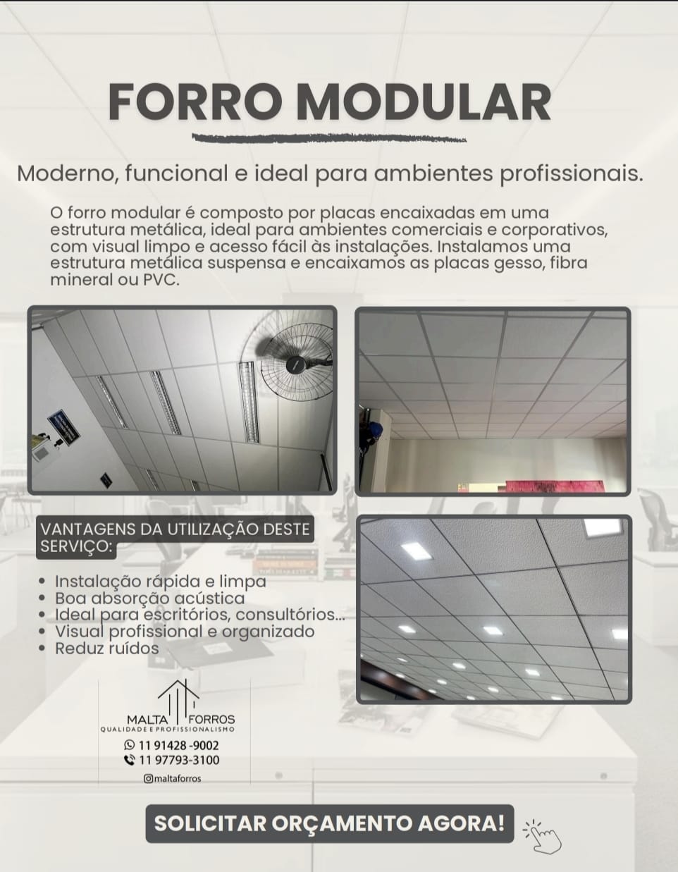 Malta Forros e Divisórias em Jundiaí