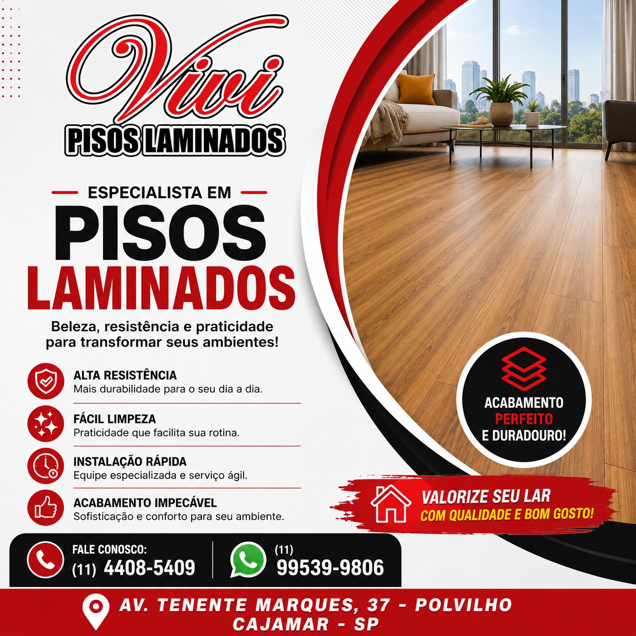 Vivi Pisos Laminados em Cajamar